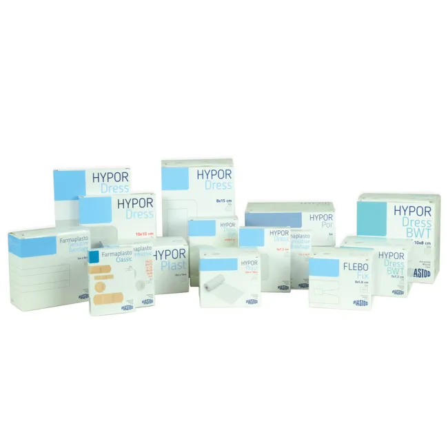 Bandaj adeziv extensibil Hypor-Plast 10 m × 15 cm, alb, non-woven