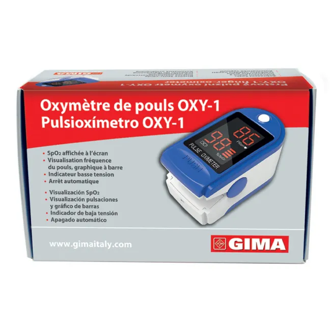 OXY-1 Pulsoximetru de deget cu afișaj LED și grafic cu bare