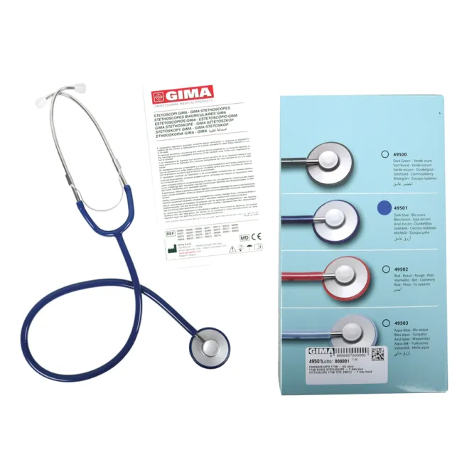 Stetoscop medical Yton Nurse cu un singur pavilion, albastru închis