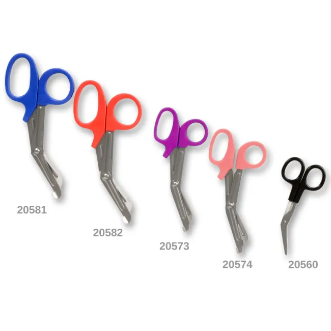 Foarfece pentru bandaje din oțel inoxidabil 12 cm, mâner negru (cutie 10 buc)