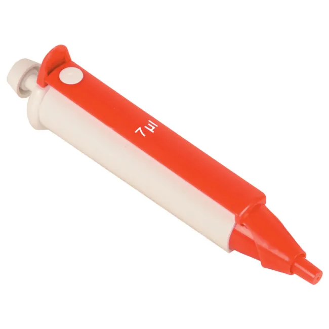 Pipetă 7 µl pentru hemoglobină, accesoriu pentru cod. 23985