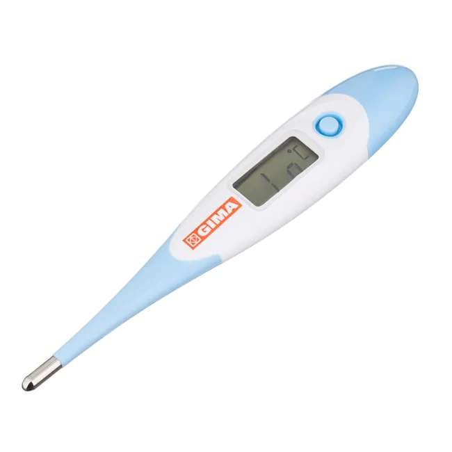 Termometru digital GIMA Flexi Jumbo 2 cu ecran mare, vârf flexibil și alarmă febră (1 buc)