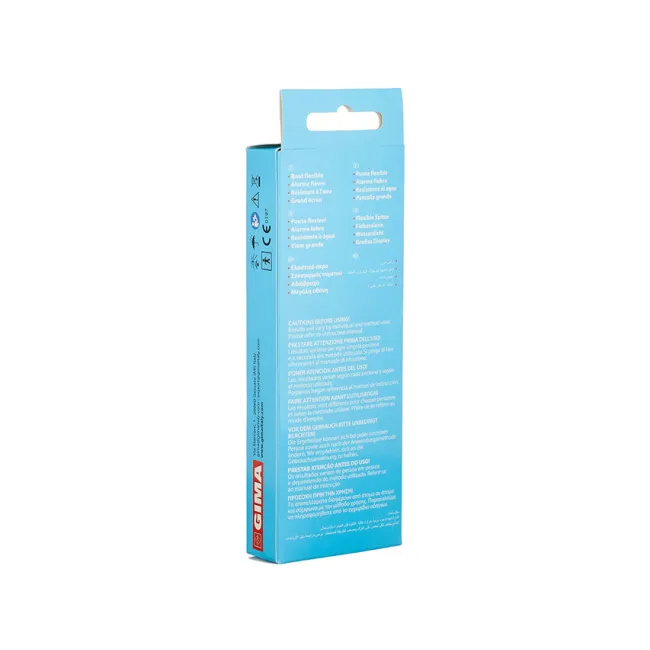 Termometru digital GIMA Flexi Jumbo 2 cu ecran mare, vârf flexibil și alarmă febră (1 buc)