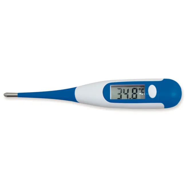Termometru digital GIMA Jumbo cu ecran extralarg 27,5 × 12 mm, vârf flexibil, comutabil °C/°F, rectal/oral (1 buc)