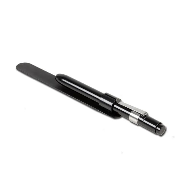Otoscop stilou Delta cu iluminare LED, negru, cu pâlnii auricolari și abeslimbi (1 buc)