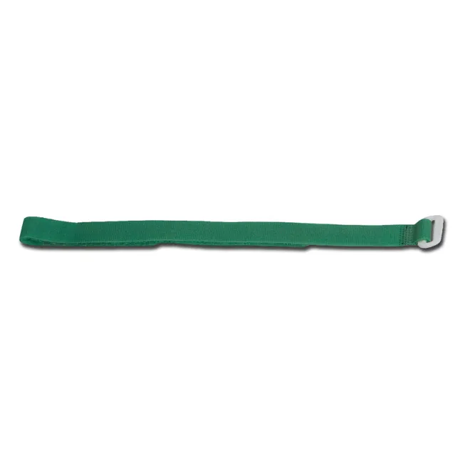 Garou medical cu velcro și cataramă tip D, verde, 45 × 2,5 cm, aplicare cu o singură mână