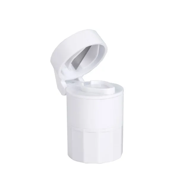 Dispozitiv 4 în 1 pentru gestionarea medicamentelor Combo Splitter-Crusher – tăietor, zdrobitor, cutie și pahar (1 buc)