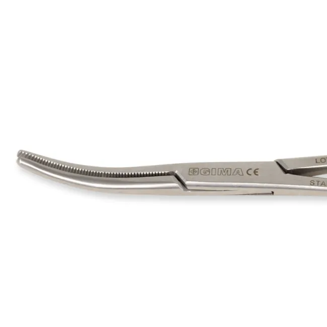 Pensă Crile curbă 16 cm din oțel inoxidabil
