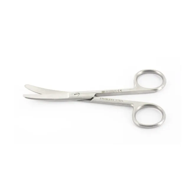 Foarfece chirurgicale curbe cu vârfuri tocite din oțel inoxidabil 14,5 cm