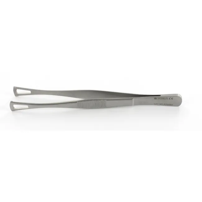 Pensă Duval pentru comprese din oțel inoxidabil 14 cm × 10 mm