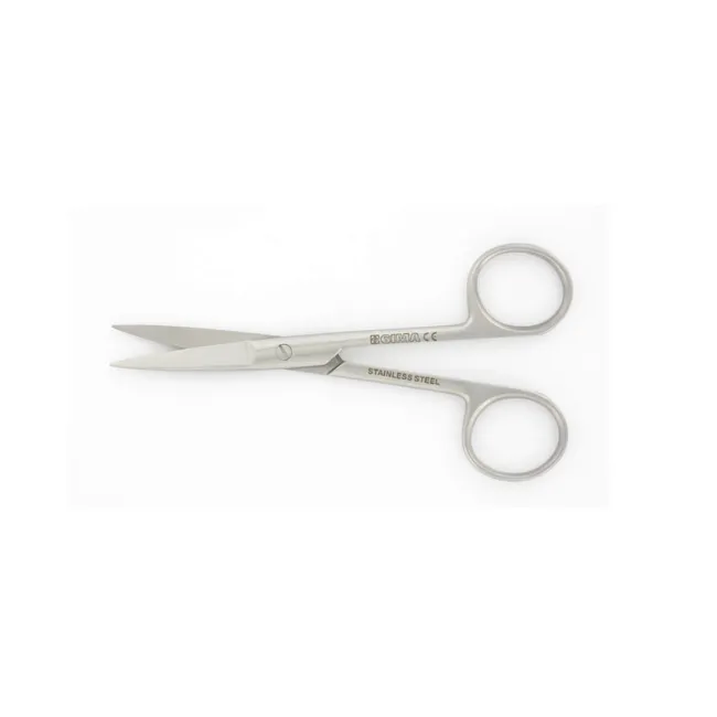 Foarfece chirurgicale drepte cu vârfuri ascuțite 11,5 cm din oțel inoxidabil