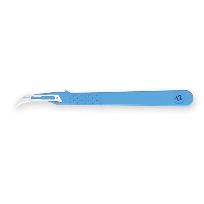 Bisturiu de unică folosință steril GIMA nr. 12 - model standard (cutie 10 buc)