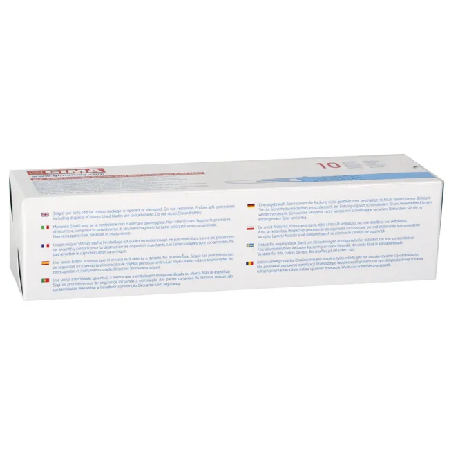 Bisturiu de unică folosință steril GIMA nr. 24 - model standard (cutie 10 buc)