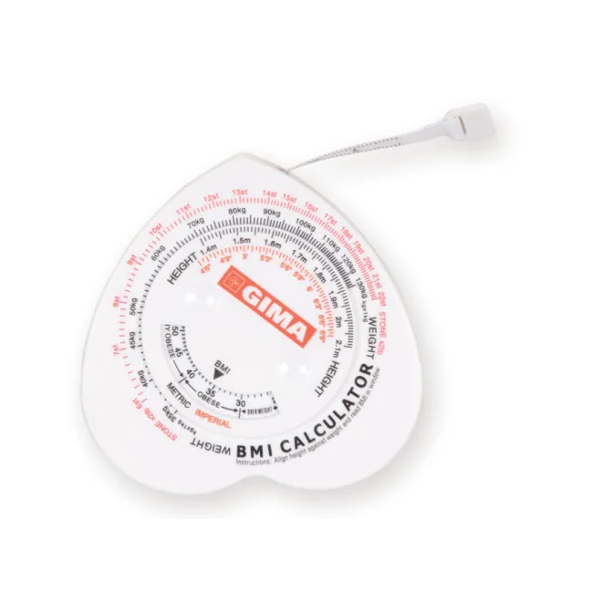 Ruletă de buzunar retractabilă 150 cm cu calculator BMI (Body Mass Index)