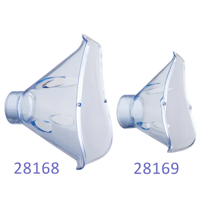 Mască facială pediatrică fără elastic, compatibilă cu nebulizatoare (1 buc)