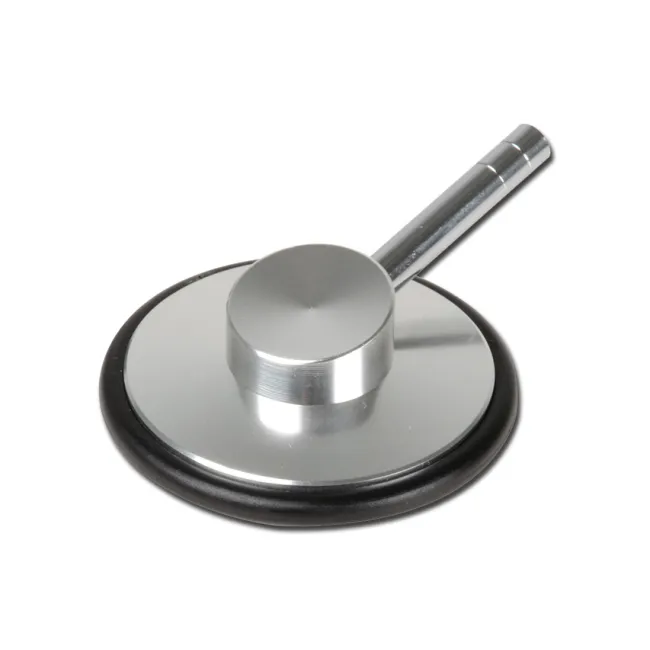 Cap monoauscultator plat pentru stetoscop cu inel negru (1 buc)