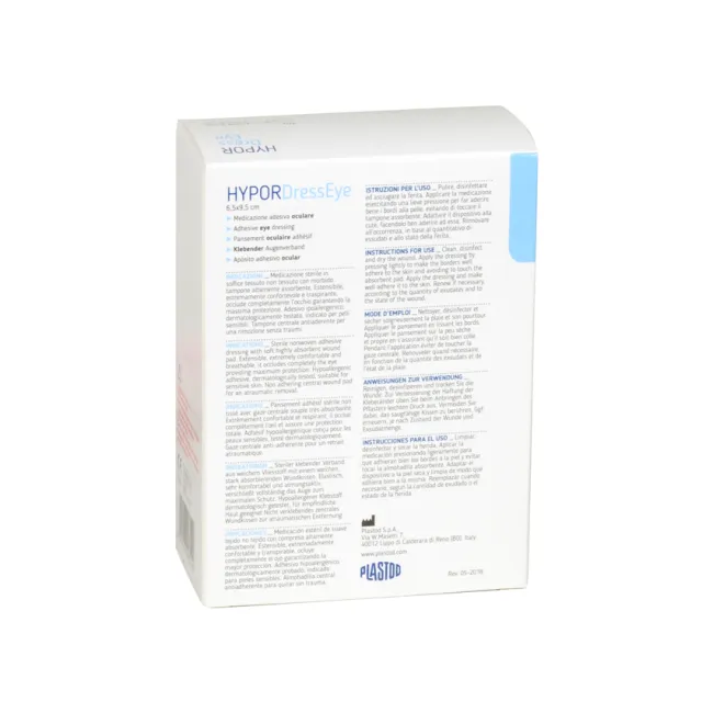 Pansament ocular adeziv steril 6,5 × 9,5 cm (cutie 10 buc)