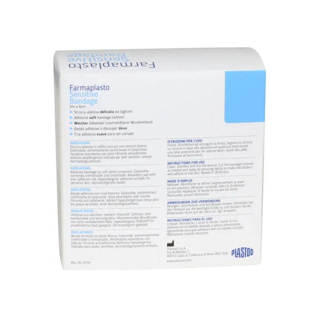 Pansament adeziv hipoalergenic în rolă de tăiat 5 m × 6 cm (1 buc)