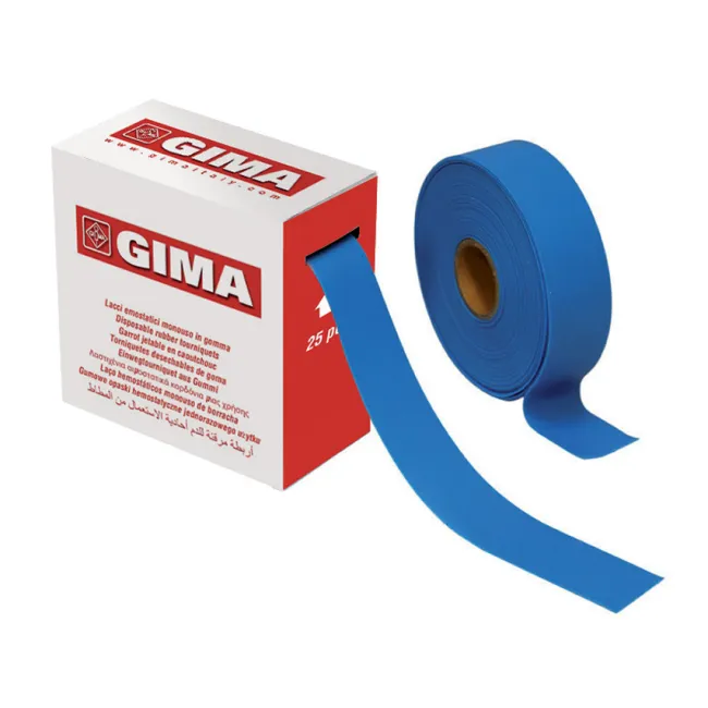 Garou hemostat de bandă din TPE cu suprafață punctată, fără latex, 45 × 2,5 cm (cutie 25 buc)