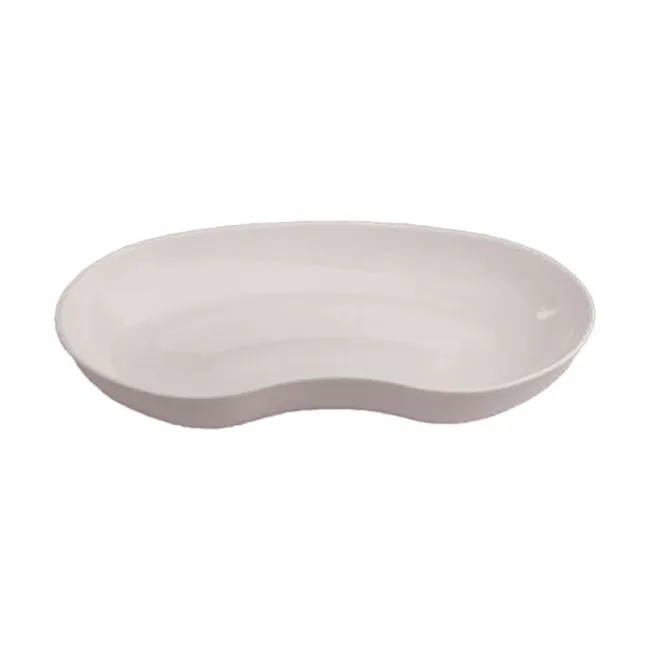 Tavă renală joasă din polipropilen 254 × 141 × 36 mm, reutilizabilă, autoclavabilă