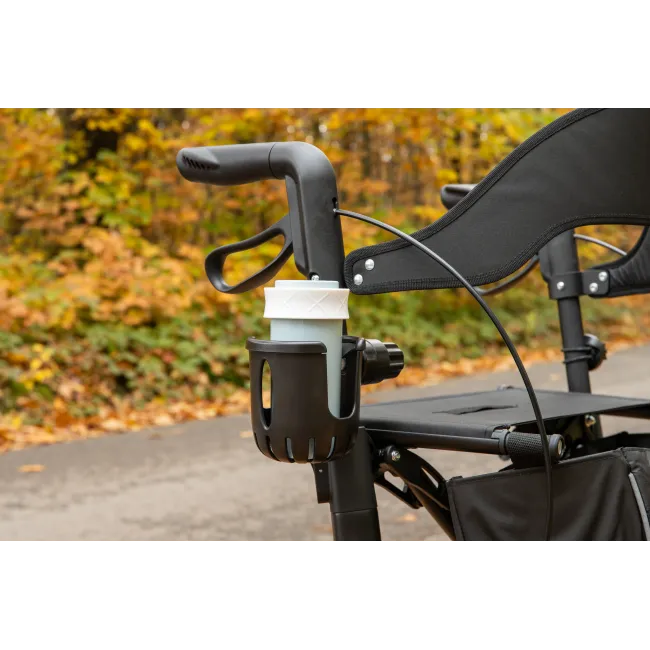 FUTURO - cadru de mers cu 4 roți din fibră de carbon ultraușor, negru