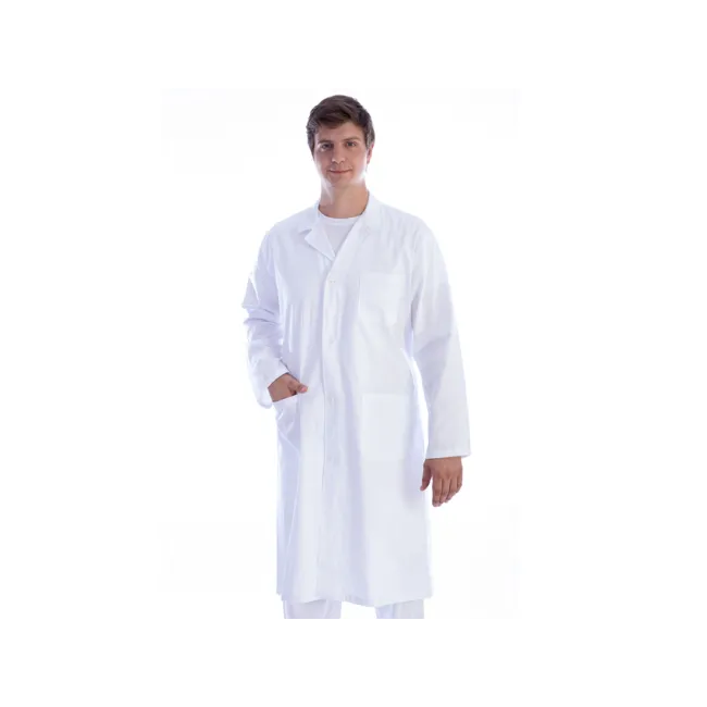 Halat medical alb bărbați, bumbac/poliester, mărimea XXXL