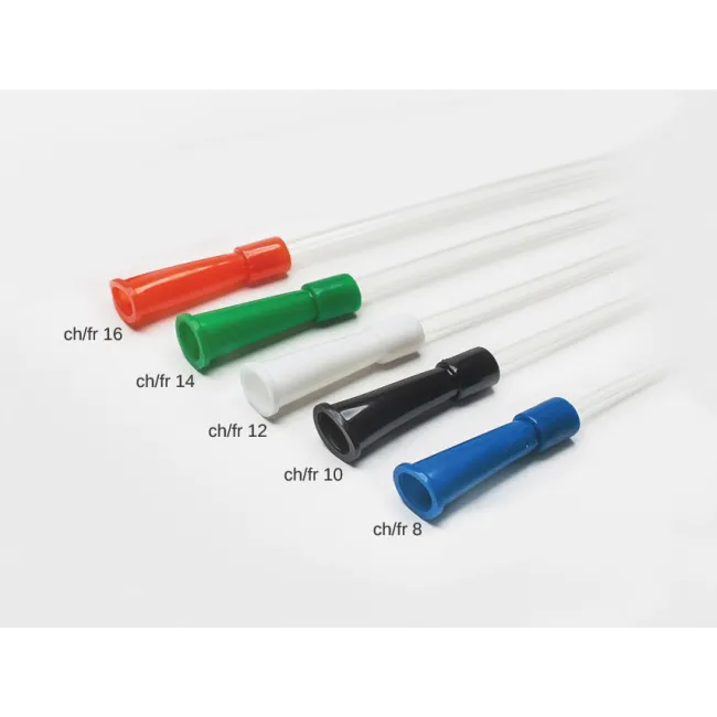 Cateter Nelaton feminin steril ch/fr 8, 18 cm, PVC fără ftalați (cutie 100 buc)
