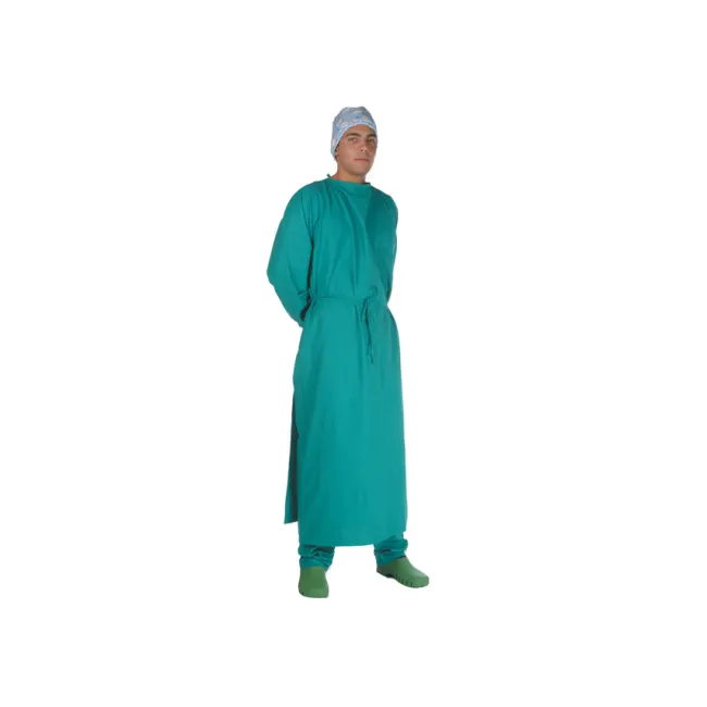 Halat chirurgical verde din bumbac 100%, mărimea 52-56 (XL)