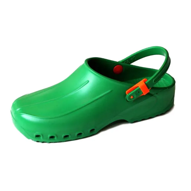 Saboți ultraușori de protecție cu baretă, mărimea 35, verde (pereche)