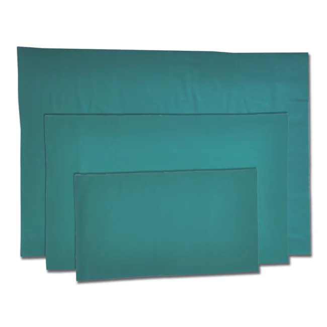Câmp chirurgical din bumbac 250 × 150 cm, verde (1 buc)