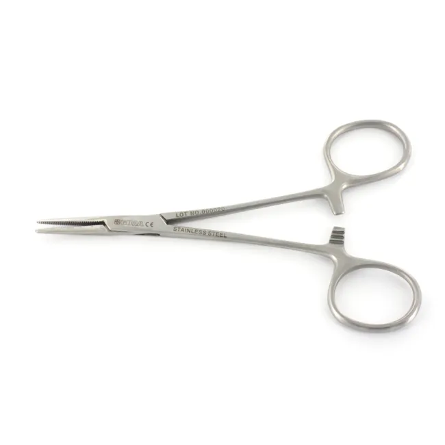 Pensă hemostatică Mosquito dreaptă din oțel inoxidabil, 16 cm