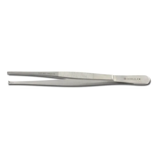 Pensă chirurgicală cu dinți 1×2, 20 cm, din oțel inoxidabil (1 buc)