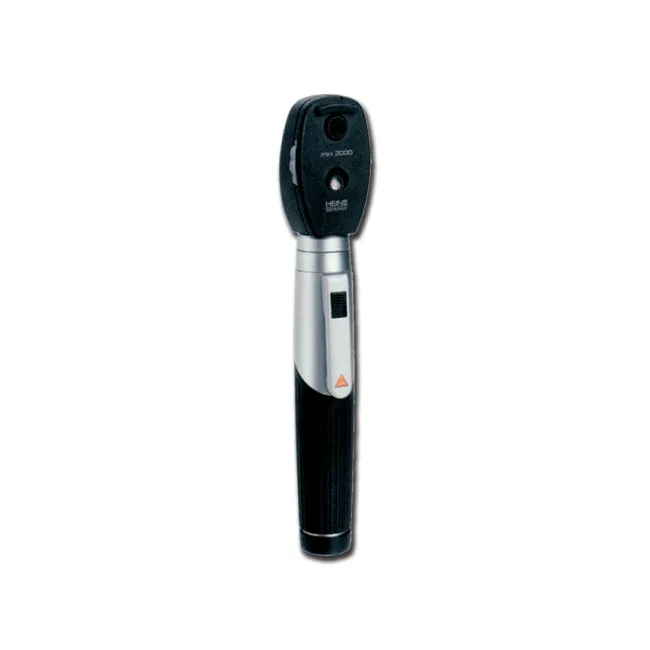 Oftalmoscop de buzunar HEINE MINI 3000 LED 2,5V, negru, cu mâner pe baterii
