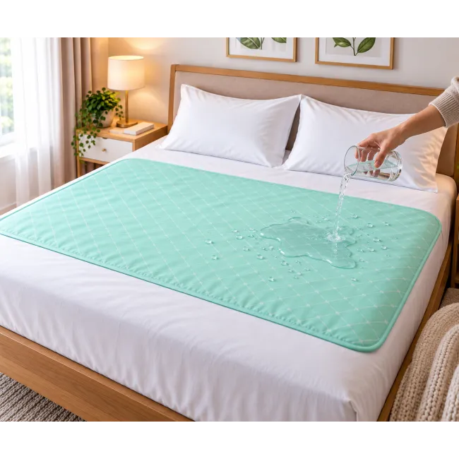 Aleza impermeabila reutilizabila pentru pat dublu, 85 x 160 cm, calitate premium, rezistența pana la 300 de spălări