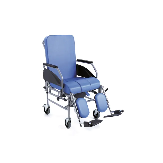 Scaun cu WC reclinabil Moretti Komoda RC325 – compact, ușor de manevrat, gândit pentru băile mici