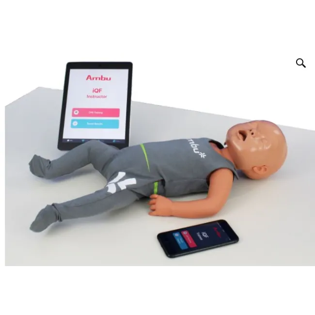 Manechin de resuscitare Ambu Baby cu IQF – feedback integrat prin aplicație