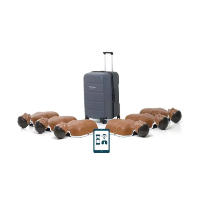 Set 6 manechine de resuscitare Laerdal Little Anne Stackable QCPR, nuanță închisă