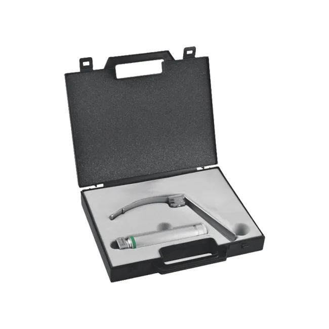 Set laringoscop cu fibră optică Maxlite Flexi F.O. cu mâner reîncărcabil și lamă Mc Intosh nr. 3 (1 buc)