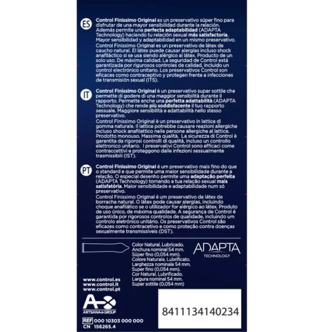 Prezervative Control Finissimo – Senzație Maximă, 12 buc