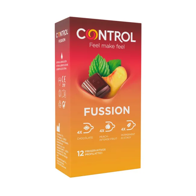 Prezervative Control Fussion — mix de arome senzuale, 12 buc
