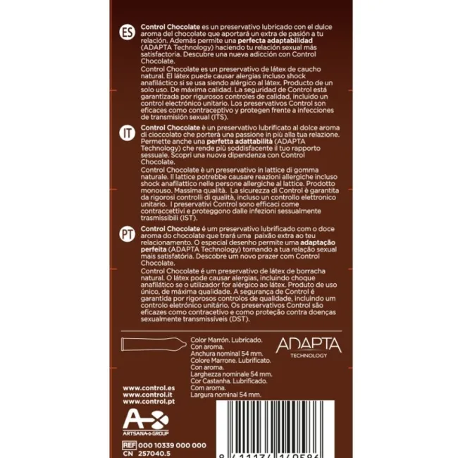 Prezervative Control Adapta Chocolate – 12 bucăți