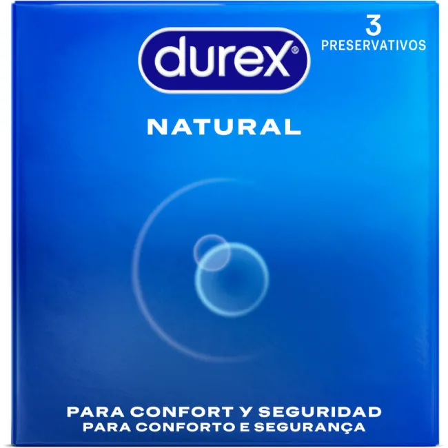 Prezervative Durex Natural Comfort – cutie 3 bucăți
