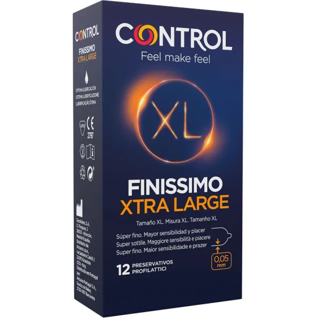 Prezervative Control Finissimo XL – Senzație Maximă, 12 buc