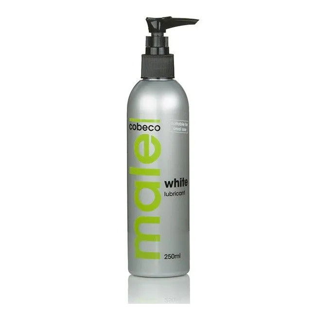 Lubrifiant intim pe bază de apă Cobeco Male White – 250 ml