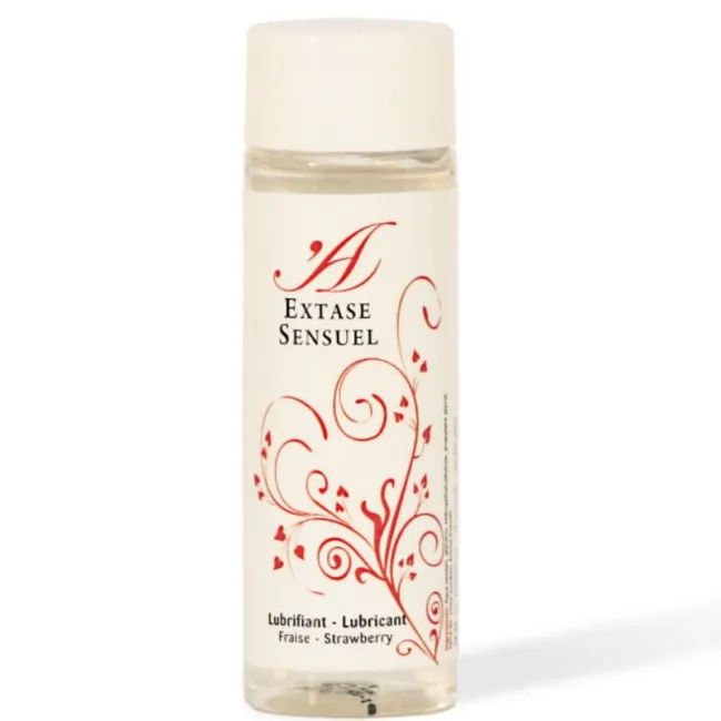 Lubrifiant pe bază de apă cu aromă de căpșuni Extase Sensual 100 ml