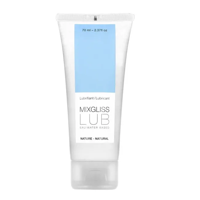 Lubrifiant intim pe bază de apă Mixgliss Natural – 70 ml