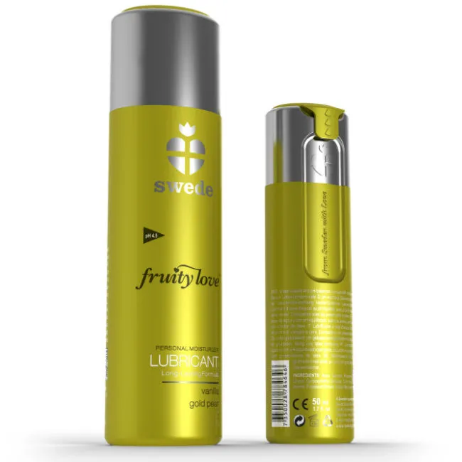 Lubrifiant intim cu aromă de vanilie și pere Swede Fruity Love 100 ml