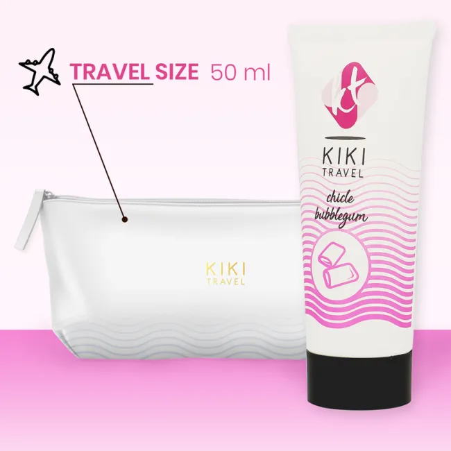 Lubrifiant intim cu aromă de bubble-gum KIKÍ TRAVEL 50 ml
