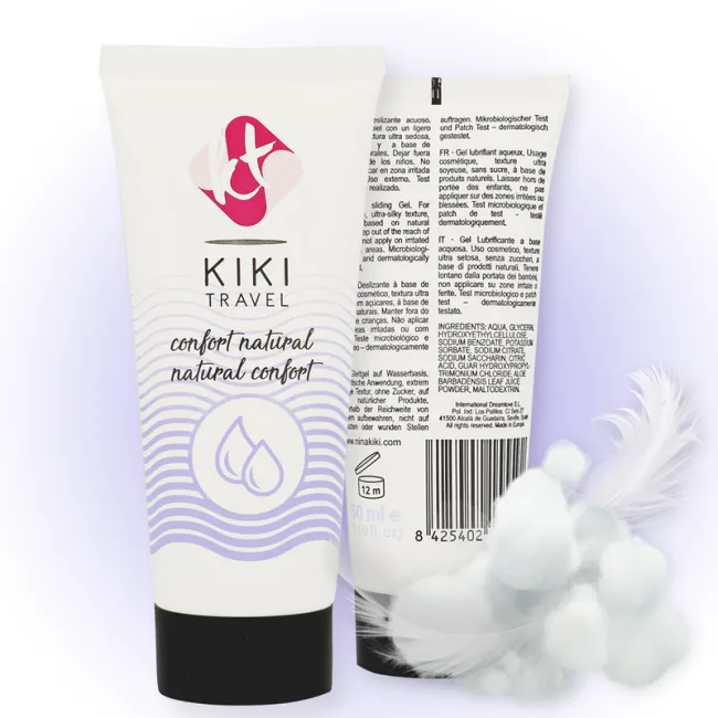 Lubrifiant natural pe bază de apă KIKÍ TRAVEL Confort, 50 ml