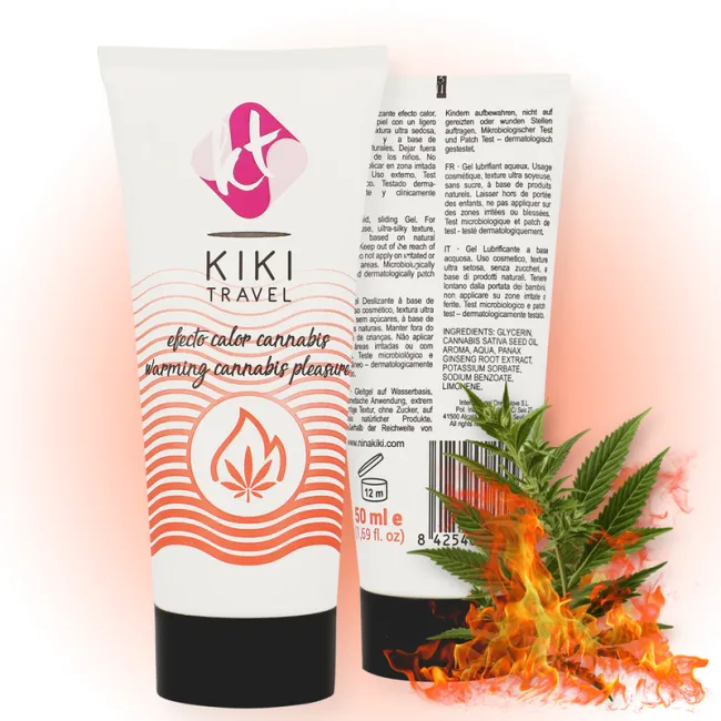 Lubrifiant intim Kikí Travel Cannabis Hot Effect – 50 ml